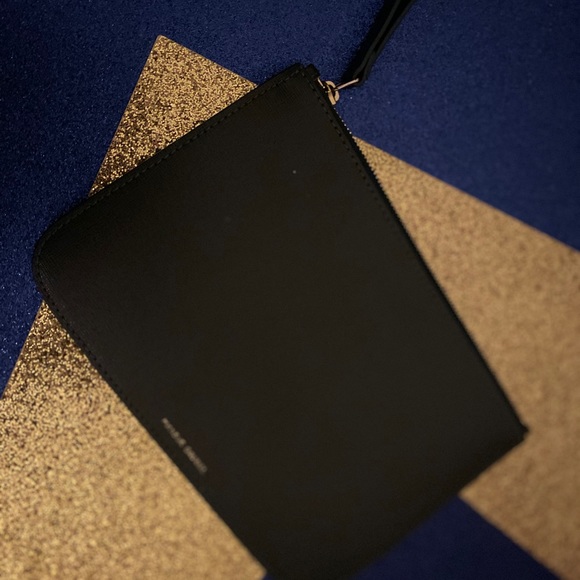 MANSUR GAVRIEL RARE ATTACHÈ ARMY GREEN LEATHER Wristlet LUX - Picture 6 of 10